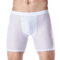 ชุดชั้นในชาย Quick Dry Men S Mesh Panties Breathable Underpants Man Bamboo ershorts Mens Long er For Men Briefs Shorts