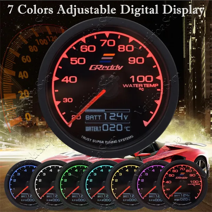 Greddy D/A Multi Gauge Meter 2 in1 7colour Digital Display Boost/Water