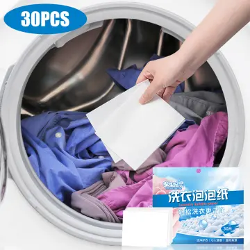 Dye Absorption Sheet 30Pcs Washing Machine Laundry Cloth Color