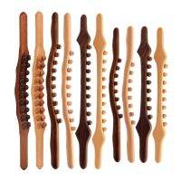 hot【DT】 8/20 Beads Rolling Pin Back Needle Massage Tendons Beech Wood Scraping Stick Treatment Guasha Relax