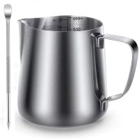 20Oz/600Ml Stainless Steel Milk Frother Cup Milk Coffee Cappuccino Latte Milk Jug Cup