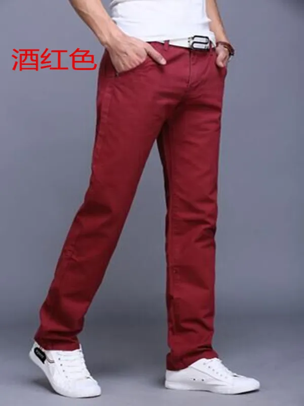 2023 New Summer Ankle-length Pants Men Cotton Straight Fit Fashion
