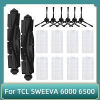 สำหรับ TCL SWEEVA 6000 6500ทำความสะอาดหุ่นยนต์ดูดฝุ่นแปรงด้านข้างแปรงลูกกลิ้งอุปกรณ์อะไหล่ตัวกรอง HEPA