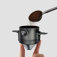 Filter Portable Reusable Steel Tea Filter Holder Pot Coffee paper Stainless Drip Collapsible Coffee Basket Funnel free Holder