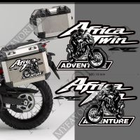 AfricaTwin เคสท้ายรถกระเป๋ากล่องอลูมิเนียมผจญภัยถังสติกเกอร์แผ่นแฝดแอฟริกันชุดสำหรับฮอนด้า CRF1000L CRF 1000