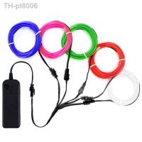 ◑❄✷  Glow El Wire Cable Led Neon Christmas Dance Party - 1m 3m 5m Wire Neon Christmas - Aliexpress