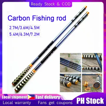 Telescopic Carbon Fiber Fishing Rod 6.3m