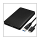 ABS HDD Enclosure USB 3.0 2.5-Inch SATA Supports Various Mechanical Hard Drives and Solid State Drives SSD
