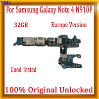 ไม่มีบัญชี Id สำหรับ Galaxy Note 4 N910f มาเธอร์บอร์ด N910g N910a N910u พร้อมระบบปลดล็อคลอจิกหมูป่า32Gb