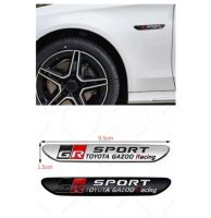 ราคาต้่อ 1 ข้าง เพจแต่งด้านข้าง ขนาด 95 x 15 mm จีอาร์ โตโยต้า GR SPORT TOYOTA RACING badge side fender accessories for yaris frotuner vios camry