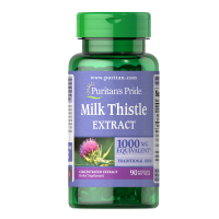 Puritans Pride อาหารเสริมล้างพิษตับ Milk Thistle 1000 mg 90 เม็ด