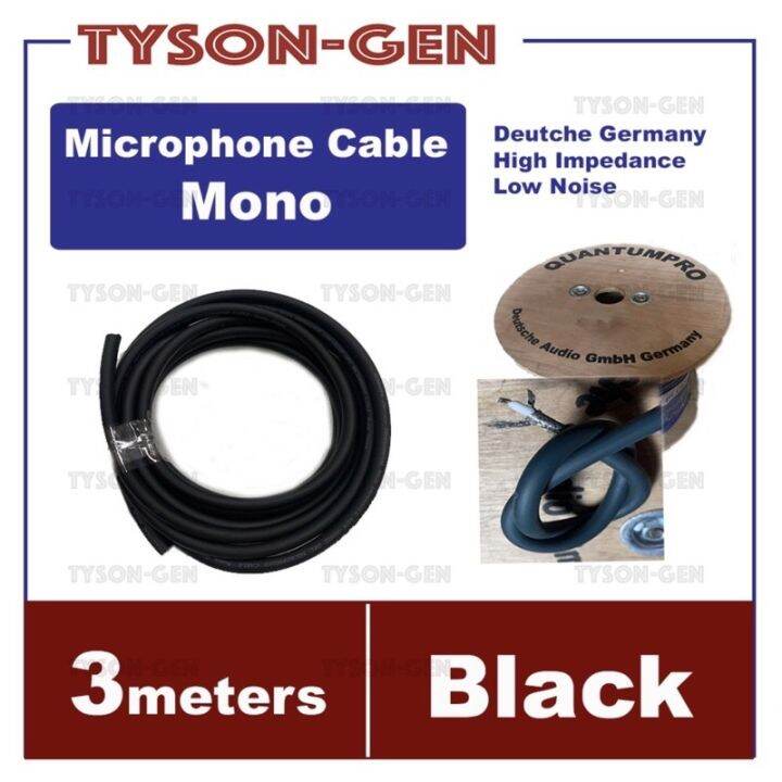 Quantum Microphone Cable High Impedance Low Noise Stereo / Mono Cable