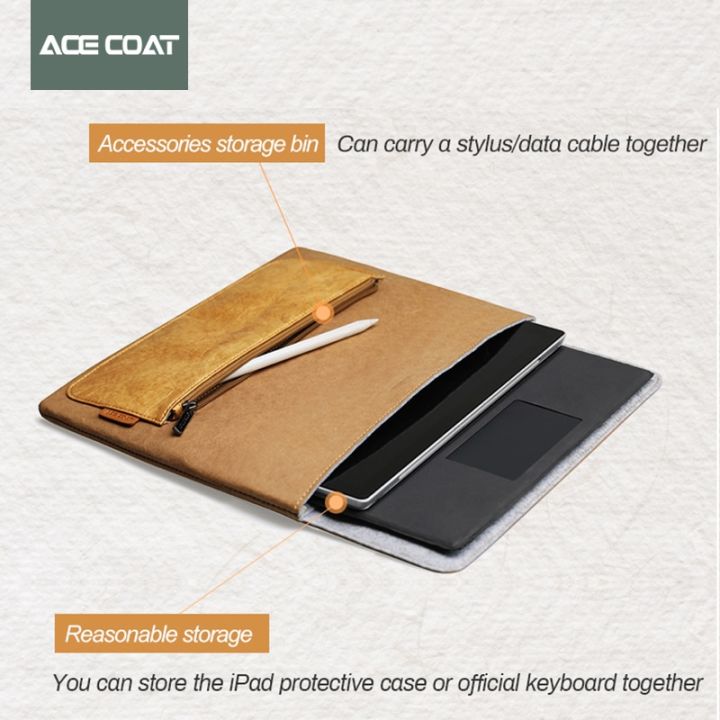 acecoat-กระเป๋าคอมพิวเตอร์แท็บเล็ตกระเป๋า-ipad-pro-12-9นิ้วปลอก-pro11ถุงใส่-ipad-3-4อากาศ10-9-matepad-pro-10-8-12-6