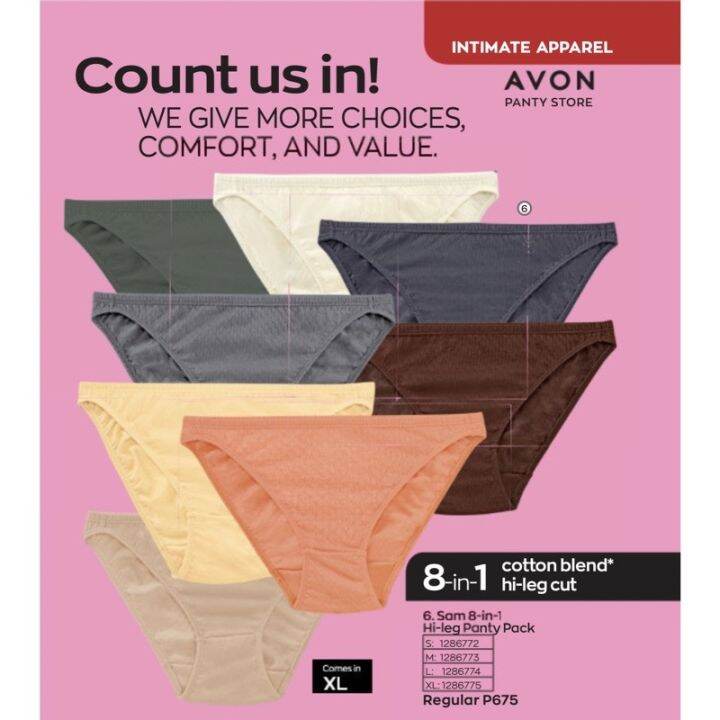 Avon Panty SAM 81 Hi Leg Panty Pack Lazada PH