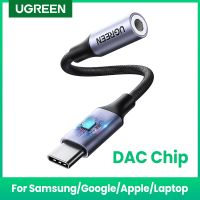 UGREEN DAC Chip USB C to 3.5mm Headphone Adapter Type C to 3.5 AUX Audio Cable for Xiaomi Samsung Galaxy iPad Pro Google Pixel