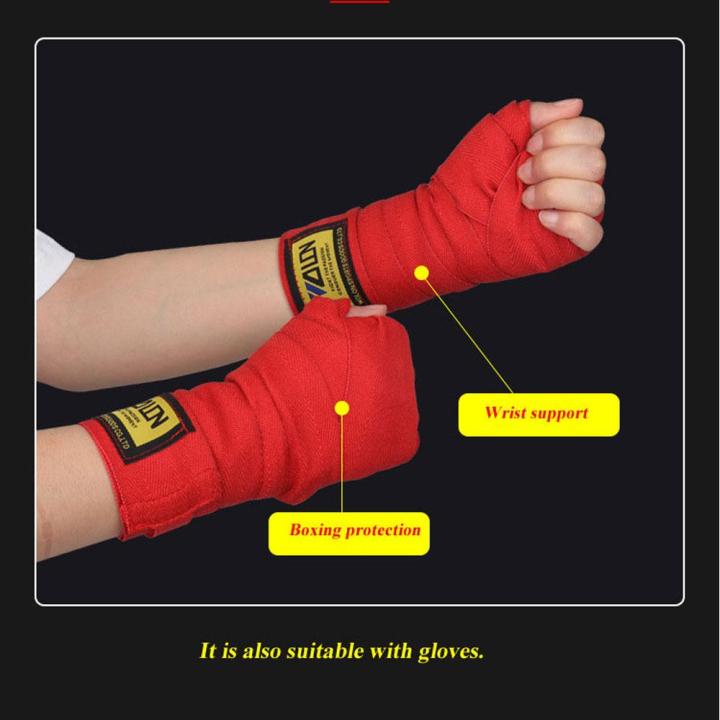 2-อัน-ผ้าพันมือนักมวย-ผ้าพันนักกีฬา-ผ้าพันแผลมวยไทย-อุปกรณ์มวยไทย-3เมตร-sports-boxing-bandage-abele