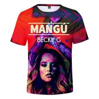 2021 Hot Sale Singer Becky G 3D Print T-shirt Unisex Summer Fashion Casual Harajuku Shortsleeve Round Neck Popular Tops