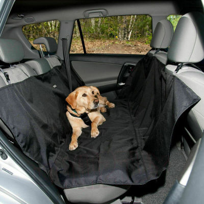 เบาะรถยนต์ เบาะหุ้มรถยนต์ กันน้ำที่นั่งสำหรับสุนัขผ้าคลุมเปลญวณรถ Van ด้านหลังแผ่นรองป้องกันสำหรับเดินทาง Black ปกป้องป้องกันฝุ่นและขนสัตว์สัตว์เลี้ยง,กันน้ำ,Scratch-Resistant และ Non-Slip Pet car seat cover