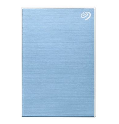 1 TB HDD EXT (ฮาร์ดดิสก์พกพา) SEAGATE ONE TOUCH WITH PASSWORD (LIGHT BLUE) (STKY1000402)