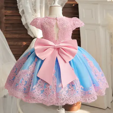 Toddler Baby Wedding Girl Dress Fluffy Party Lace Princess Dress Communion  Gown | eBay