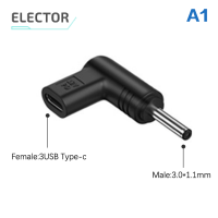 Elector USB PD ตัวเชื่อมต่อพลังงานชาร์จเร็ว5V 9V 12V Type-C ตัวเมียเป็น DC แจ็คแปลงอะแดปเตอร์ชาร์จสำหรับเราเตอร์พัดลมแท็บเล็ต