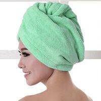 Microfibre After Shower Hair Drying Wrap Womens Girls Ladys Towel Quick Dry Hat Cap Bathing Wiping Hair Turban Bath Thick Towels Towels