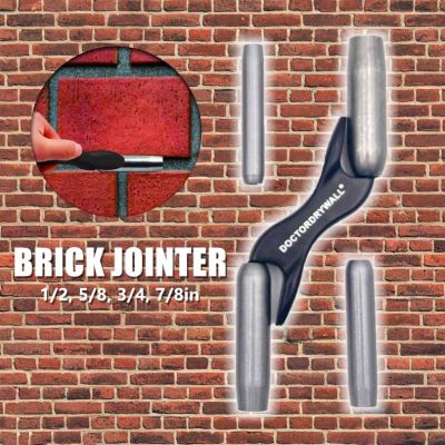Brick Jointer Barrel Jointer Set Masonry Tools 12-Inch 58-Inch 34-Inch And 78-Inch Masonry Tools-brick Jointer Iron Mortar