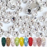 ][[ SS3~SS30 1440Pcs Rhinestones Clear Crystal AB Glass 3D Flatback Rhinestone Strass White AB Color Diamond Drill For Nail Art Deco