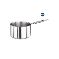 PADERNO Stainless 18/10 Induction Medium Sauce Pan D=24 cm., H=12 cm. 5.4 Ltr. (Saucepan) หม้อด้าม สูงขนาดกลาง สแตนเลส 18/10 ขนาด 24 ซม. สูง 12 ซม., 5.4 ลิตร ใช้กับเตาแม่เหล็กไฟฟ้าได้