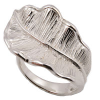 Gift is valuable to the recipient valuable beautiful silver sterling silver. ring leaf  Size. 6 to 11