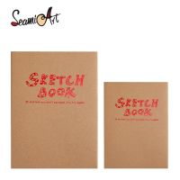 ☒ SeamiArt a 4/a5 sketchbook สมุดโน้ตสําหรับใช้ในการวาดภาพจิตรกรรม 100 gsm กระดาษ/120 แผ่น