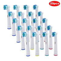 20× Brush Heads work for Braun oral B Pro 1500 CrossAction Pro 8000 Pro 7000 Pro 3000 3D White 3000 Smartseries Smart 1500