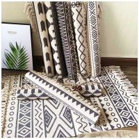 Cotton Soft Tassel Home Carpets for Living Room Bedroom Decorate Home Carpet Floor Door Mat Nordic Cotton LinenArea Rug Mats