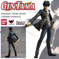 ของแท้ 100 % ฟิกเกอร์ Bandai Figuarts ZERO จากการ์ตูนเรื่อง Gintama กินทามะ ซามูไร เพี้ยนสารพัด Hijikata Toshiro ฮิจิคาตะ โทชิโร่ โทชิ w Initial First Press Gintoki Sakata Alternative Head Part Damashii with Bonus Item parts Ver Genuine Complete Figure