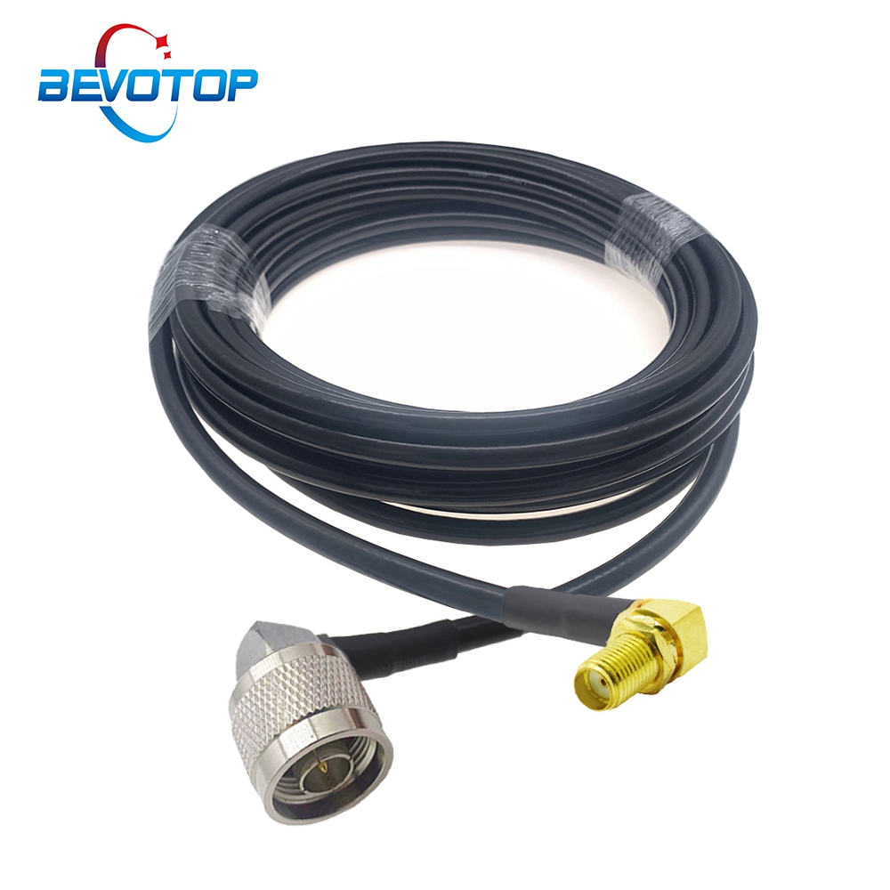 RP-SMA to RP-SMA both male right angle 90 degree RF coxial jumper cable RG405 