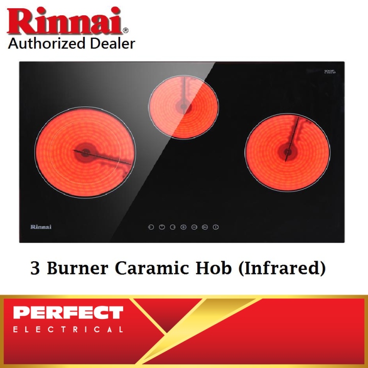 RINNAI 3 Burners Infrared Ceramic Cooker [MADE IN GERMANY Glass