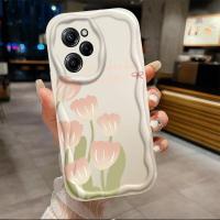 เคสสำหรับ Xiaomi POCO X5 PRO 5G ลายคลื่นดอกทิวลิปไอศกรีมสาวน่ารักเคสเคสโทรศัพท์นิ่ม