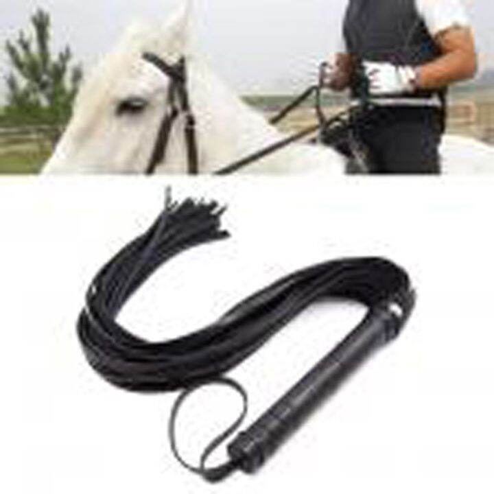 SHICA Portable Faux Leather Whip Spurs Crop Party Flogger Racing Riding