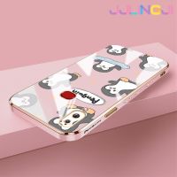 Jjlingji เคส M01s ปลอกสำหรับ Samsung กาแลคซี A10s ลายการ์ตูนเพนกวิน A10ใหม่พื้นผิวขอบสี่เหลี่ยมเคสนิ่มซิลิกาเจลกันกระแทกเคสมือถือรวมทุกเลนส์กล้องถ่ายรูปฝาครอบป้องกัน