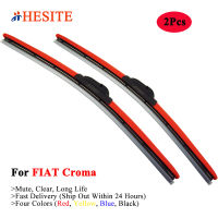 HESITE Colorful Wiper Blades For FIAT Croma Sedan Combi Abarth Turbo V6 V8 1.9 2.0 2.4 JTD 0-100 Models 2006 2007 2008 2009 2010