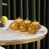 ALI-Shopping เสื้อกันหนาว Nordic Caddy Serving Platter ชามพร้อมฝาปิด Snack Plate สำหรับ Caddy Home Party