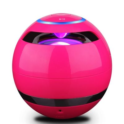 Magic Bluetooth Color LED Music Speakers Light Subwoofer Mini Round Hi-Fi Portable Speakers Support TF FM AUX for Grill Boy