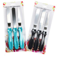 สปาตูลาสแตลเลส ชุด 3 ชิ้น สุดคุ้ม !! Spatula stainless steel 3 Pcs. ตักเค้ก แต่งเค้ก เบเกอรี่