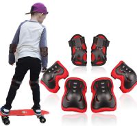 6 Pieces Childrens Skating Sports Protective Gear Kneepad Elbow Pads Wrist Guards Roller Bike Skates Safety Protection Supports Braces