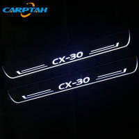 4 PCS Carptah Moving LED Car Light Door Sill Scuff Plate Pathway Dynamic Streamer Welcome Lamp For Mazda CX-30 2019 2020