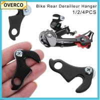 OVERCO 1/2/4pcs โลหะผสม สากล อุปกรณ์จักรยาน MTB กรอบเกียร์หาง ชิ้นส่วนตะขอ ที่แขวน derailleur ด้านหลัง แข่งขี่จักรยานภูเขา