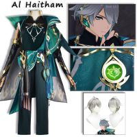 Genshin Impacto Al Haitham Cosplay Costume Party Outfit Wig Sumeru The Akademiya Cosplay Game Anime For Halloween