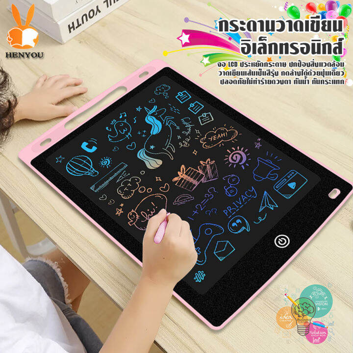 พร้อมส่ง-กระดานลบได้-lcd-writing-tablet-กระดานวาดรูป-กระดาน-lcd-tablet-ขนาด-8-5-หรือ12-นิ้ว-สามารถลบได้-กระดานวาดภาพ-กระดานวาดรูปเด็ก-ปากกาเขียนลายมือที่ทนต่อการสึกหรอ