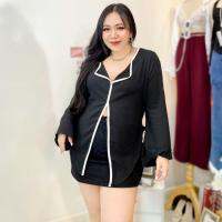 Plus size เสื้อสาวอวบ สวยเซ็กซี่ รุ่นเอมมี่ (m10)