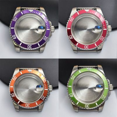 NH35/NH36/Miyota 8215  Automatic Movement 40Mm Sapphire Glass Watch Case With Bezel Insert